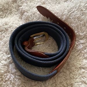 Coach Blue Cotton Belt